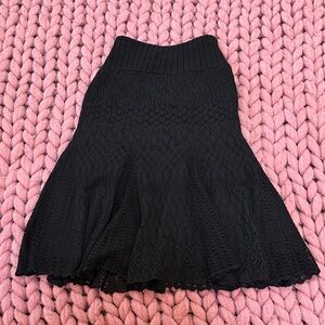 St. John designer Black Knit Skirt